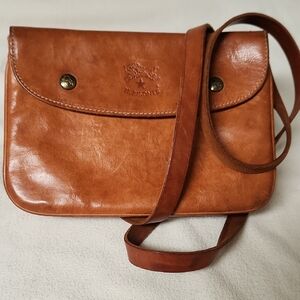 Il Bisonte Brown Leather Crossbody Bag